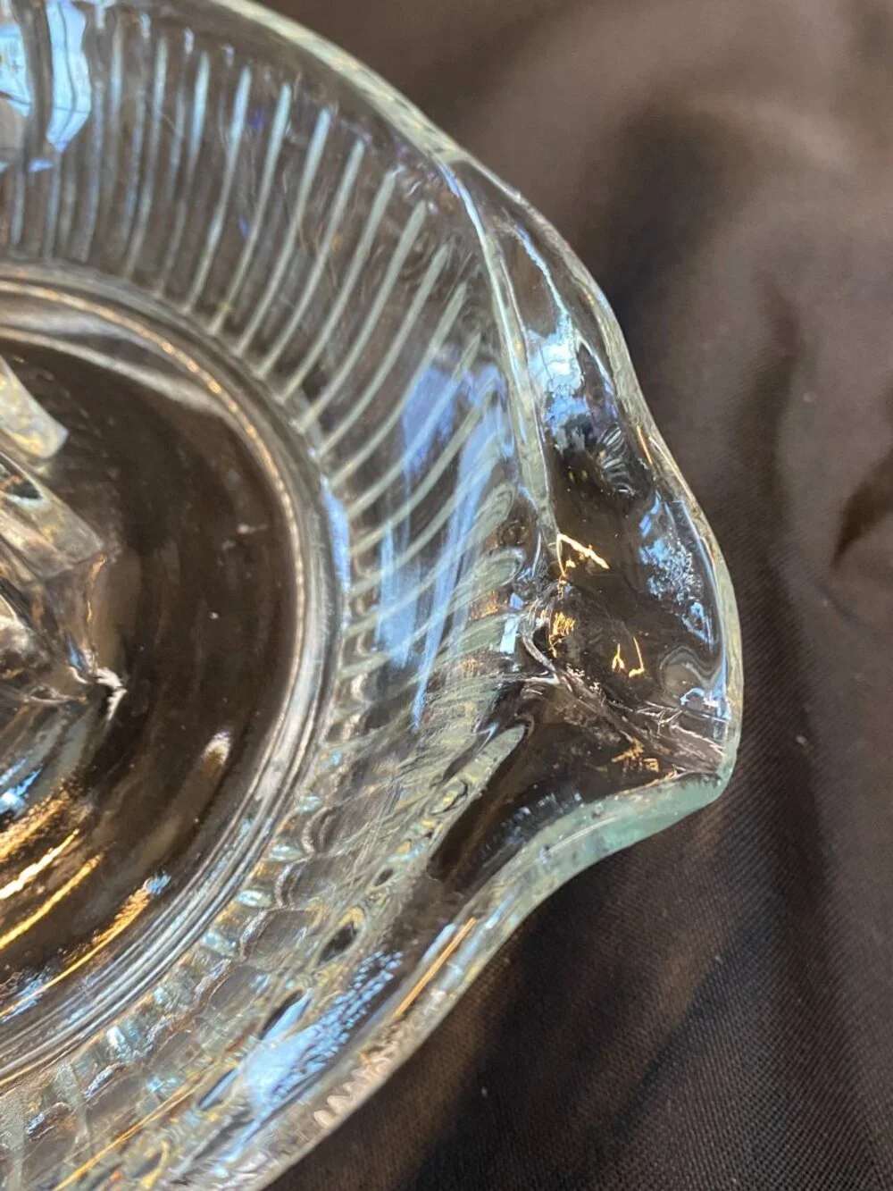 Vintage Mid-Century Pressed Glass Citrus Juicer Reamer